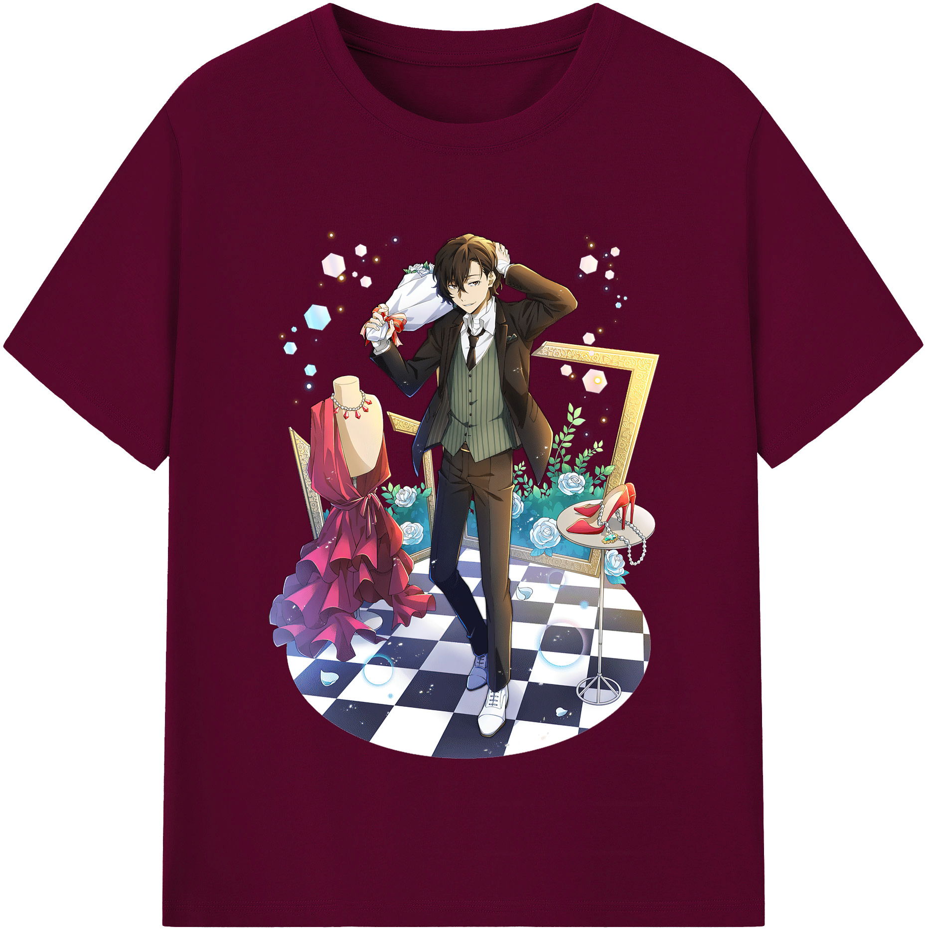 （画像用） 文豪ストレイドッグス Bungo Stray Dogs レディースカジュアルプリントTシャツ（綿100％）